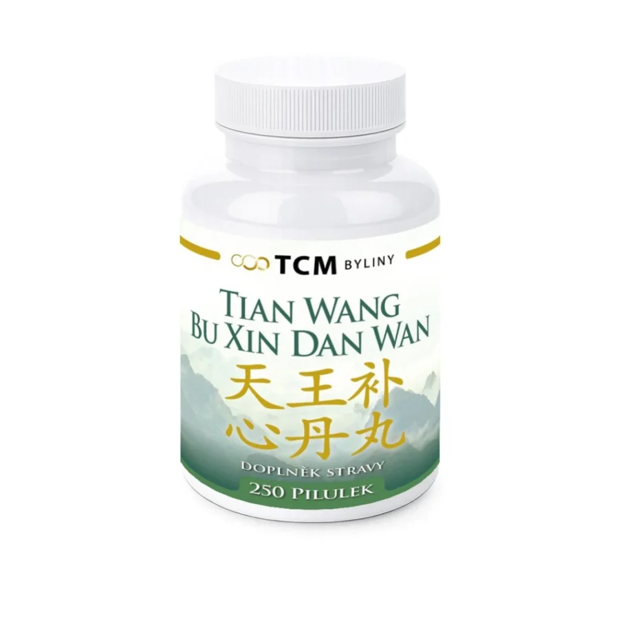 TIAN WANG BU XIN DAN WAN tradiční čínská medicína TCM Byliny