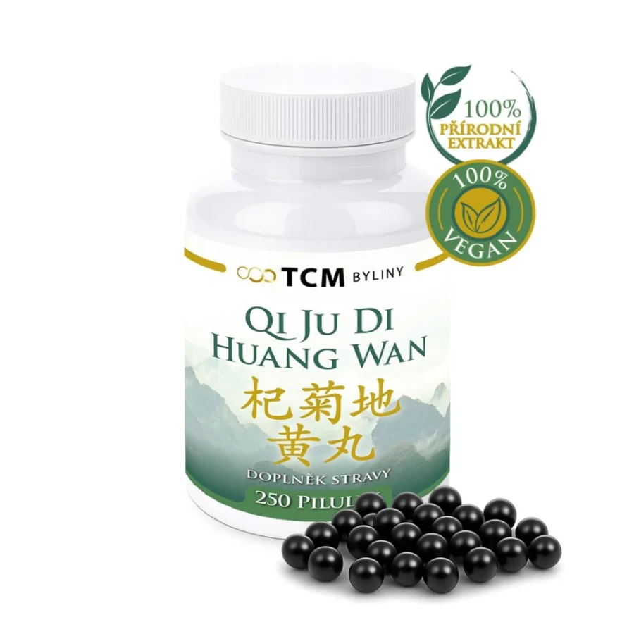 QI JU DI HUANG WAN tradiční čínská medicína TCM Byliny