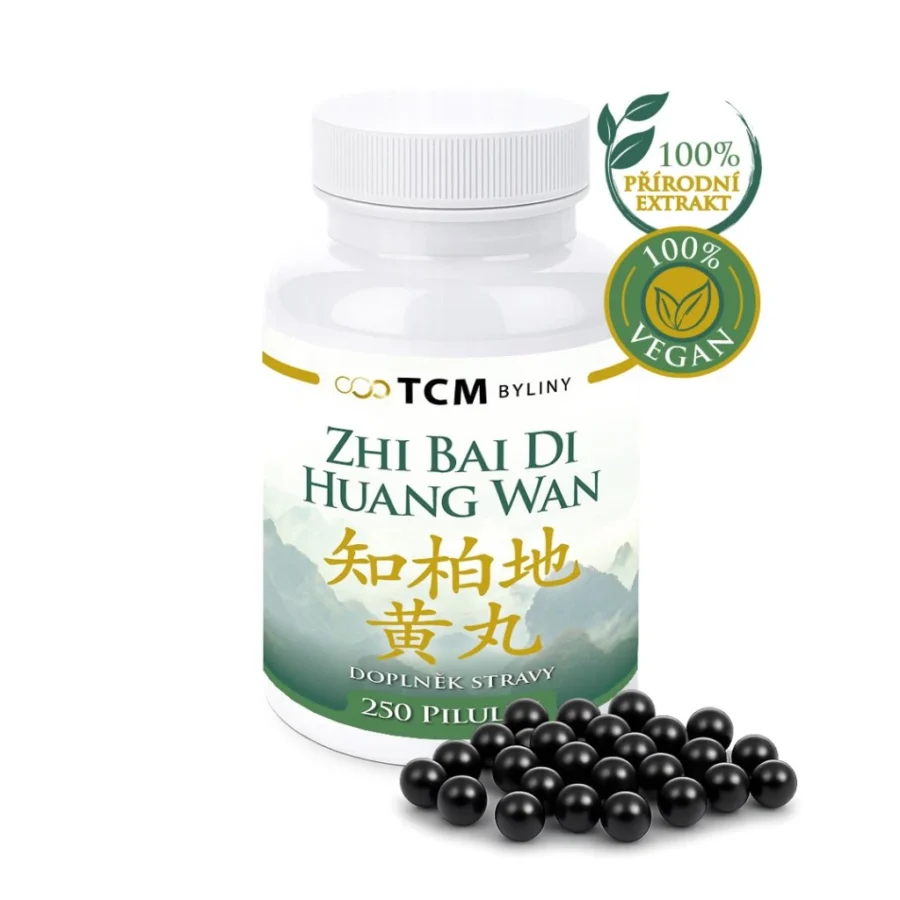 ZHI BAI DI HUANG WAN tradiční čínská medicína TCM Byliny