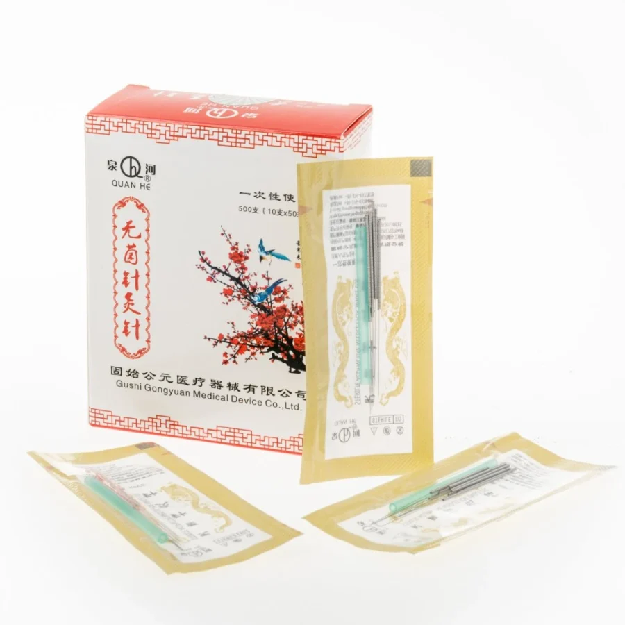 Akupunkturní jehly Quan He tradiční čínská medicína TCM Byliny