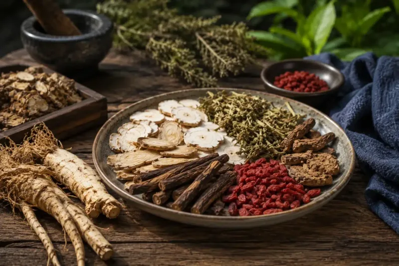 Du Huo Ji Sheng Tang tradiční čínská medicína TCM Byliny