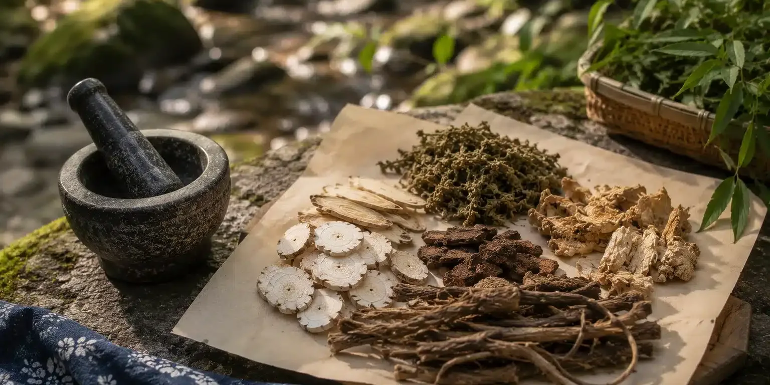 Er Miao San tradiční čínská medicína TCM Byliny