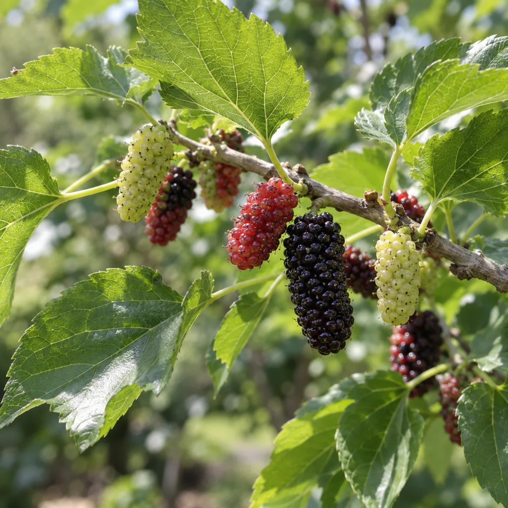 Moruše bílá (Morus alba); surovinou směsi je list, nikoli plod