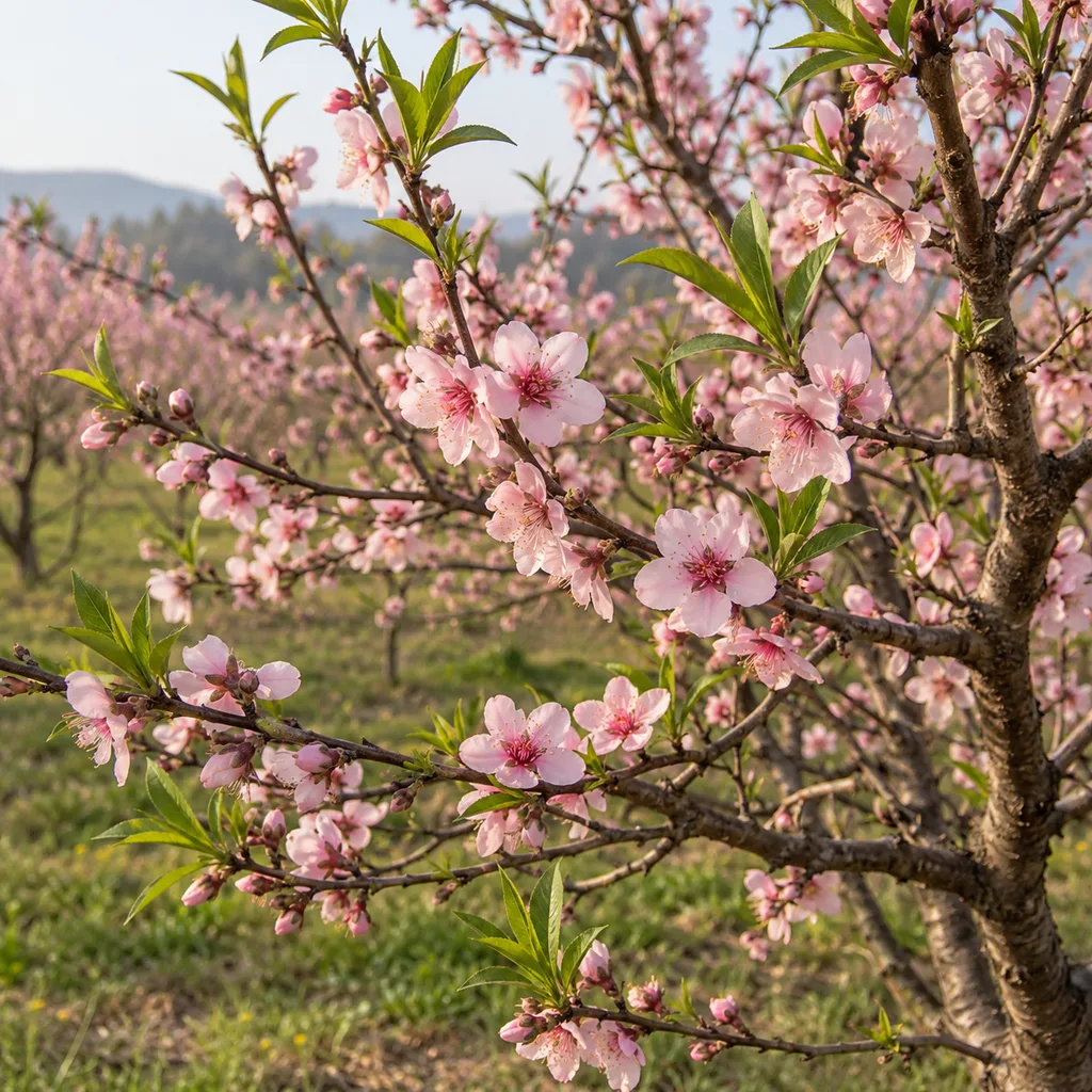 Kvetoucí broskvoň (Prunus persica)