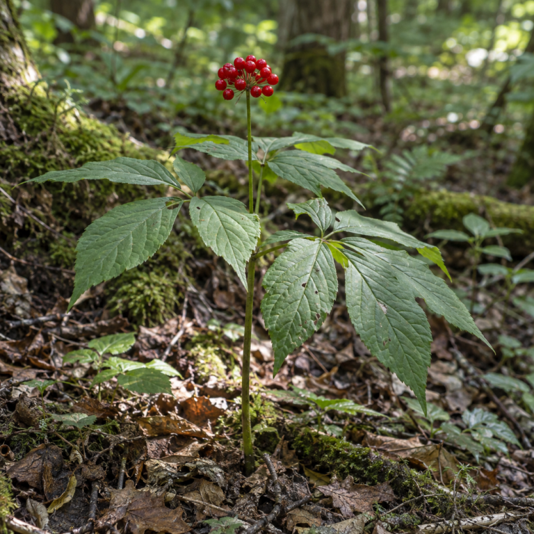 Ren Shen – rostlina Panax ginseng C. A. Mey.