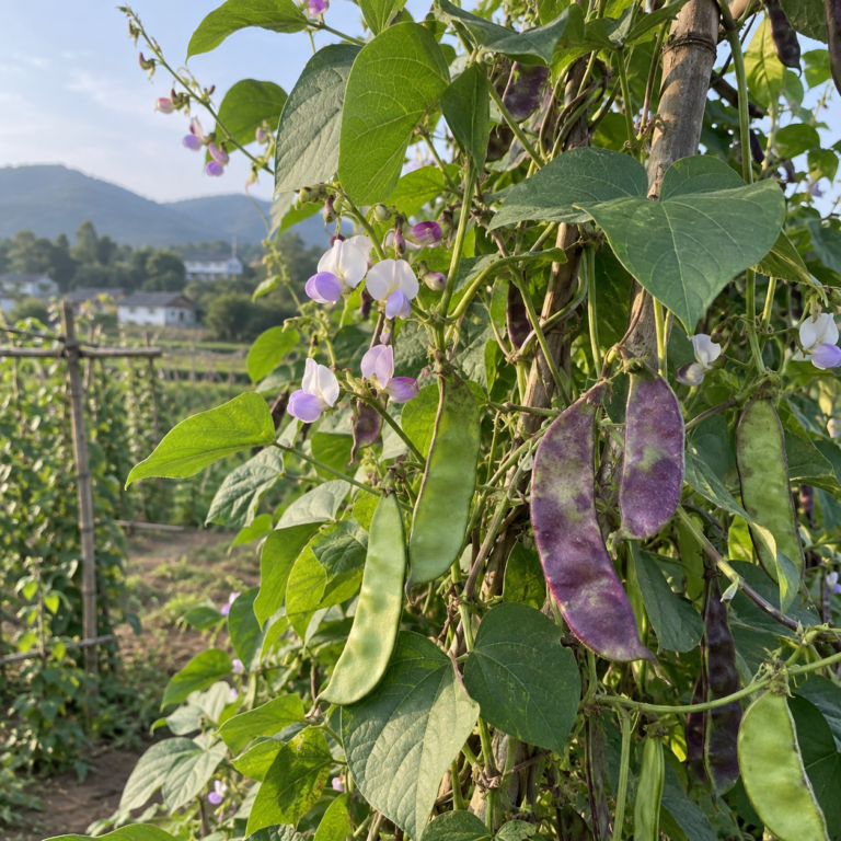 Bai Bian Dou – rostlina Lablab purpureus (L.) Sweet (syn. Dolichos lablab L.)