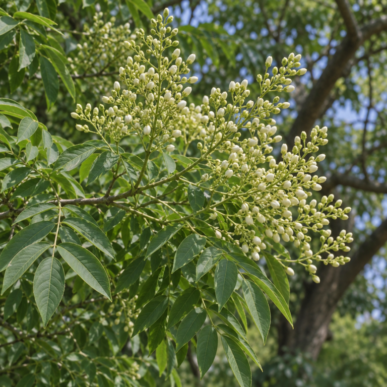 Huai Hua – rostlina Styphnolobium japonicum (L.) Schott (syn. Sophora japonica L.)