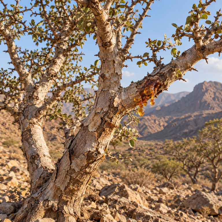 Mo Yao – rostlina Commiphora myrrha (T. Nees) Engl. (lékopis uvádí též Commiphora molmol Engl., dnes považovaný za synonymum)