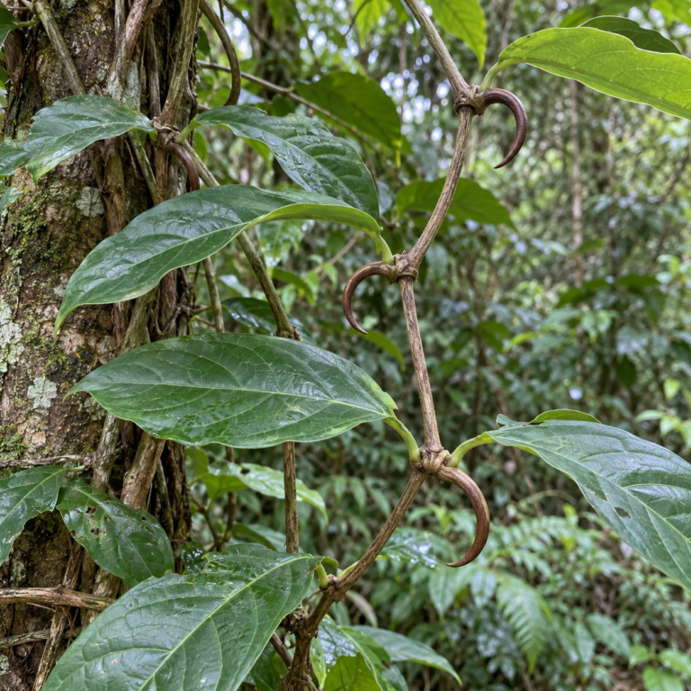 Gou Teng – rostlina Uncaria rhynchophylla (Miq.) Miq. ex Havil., Uncaria macrophylla Wall., Uncaria hirsuta Havil., Uncaria sinensis (Oliv.) Havil., Uncaria sessilifructus Roxb.